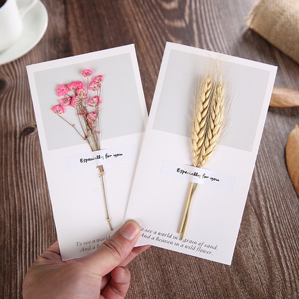 Bó Hoa khô lúa mạch 5 cành chụp ảnh, decor trang trí nhà cửa, trang trí tiệc cưới, quà tặng 8/3, 14/2, 20/10