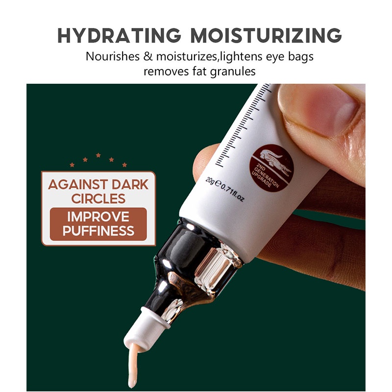 Kem dưỡng mắt phục hồi dầu cá sấu VIBRANT GLAMOR Nâng cơ làm săn chắc da chống nhăn xóa nhăn vùng mắt Eye Cream 20g