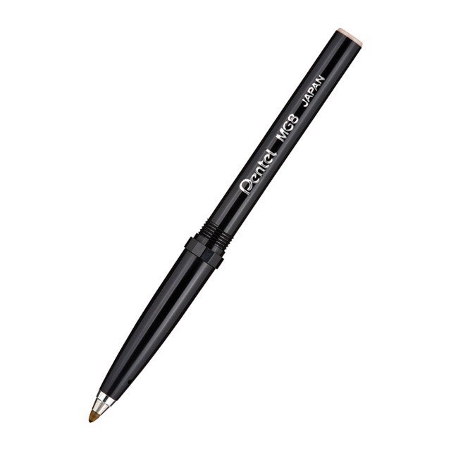 Ruột bút, ngòi thay thế MG8 cho bút Pentel RS3 nét 0.8mm màu mực xanh/ đen- Chính hãng