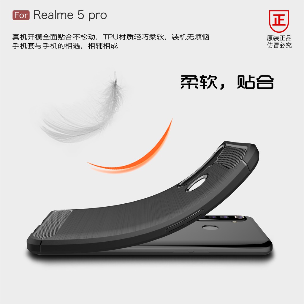 Ốp Lưng Sợi Carbon Cho Oppo A92 A52 A72 A9 A5 2020 Realme 5 6 Pro 5i 5s 6i C3 C1 6s Q Case A91 F15 A8 A31 Reno 3 F9 Pro A1K F11 Pro R19 A9 A9X A3S A7 A5S A12 A12E