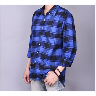 Áo khoác Flannel unisex-Fox (somi caro)
