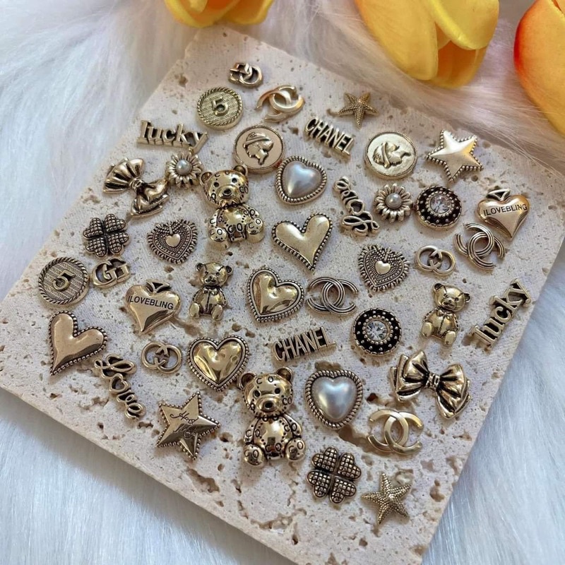 Charm Đồng Đủ Các Hình - Charm Xinh Trang Trí Móng Bán Lẻ 1 Cái