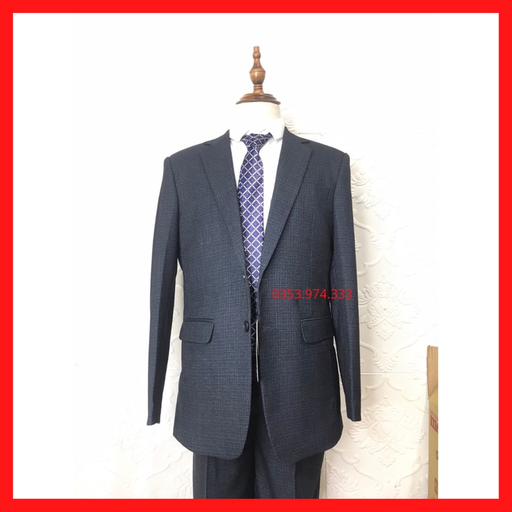 Bộ vest nam trung niên,bộ quần áo vest 2 cúc vải nhập khẩu ấn độ,phù hợp tuổi trung niên