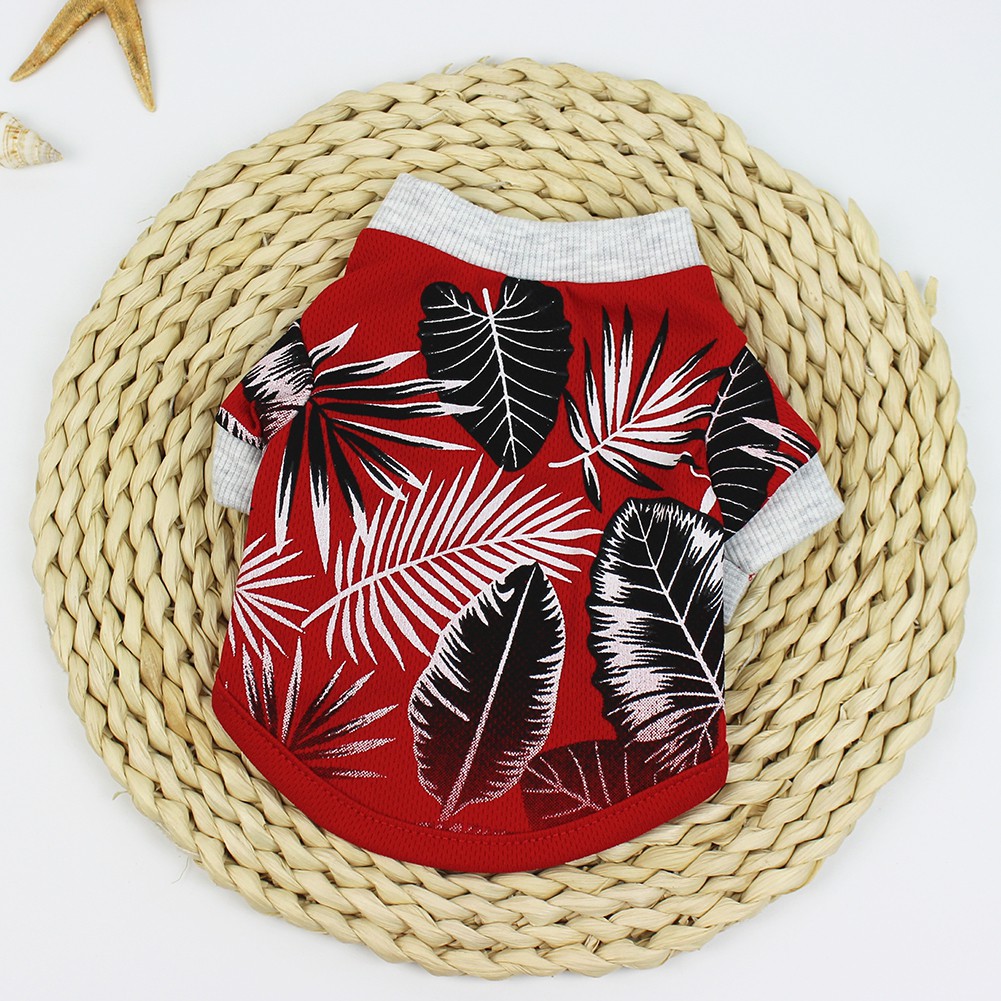 Áo Thun In Hình Lá Cho Thú Cưng