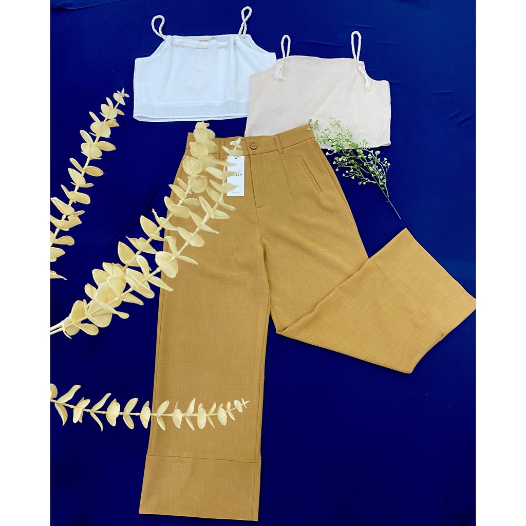 [Mã WABRGU72 giảm 10% tối đa 50k đơn 250k] Quần tây nữ xếp ly ống rộng GUMAC QB663 | BigBuy360 - bigbuy360.vn