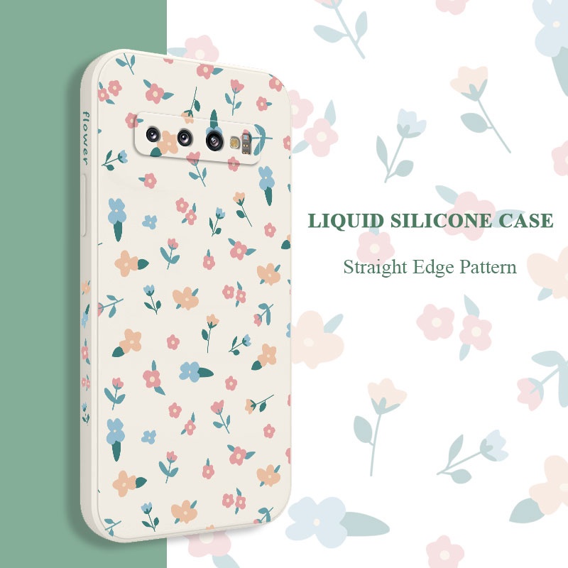 Ốp Điện Thoại Mềm Họa Tiết Hoa Mini Sáng Tạo Cho Samsung Galaxy S10 S10E Plus S9 Plus