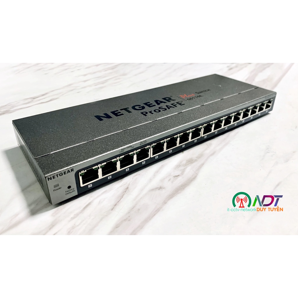 NetGear ProSafe Plus (GS116E v2) = Switch Managed Chia Mang Lan Gigabit , chia vlan , có quản lý