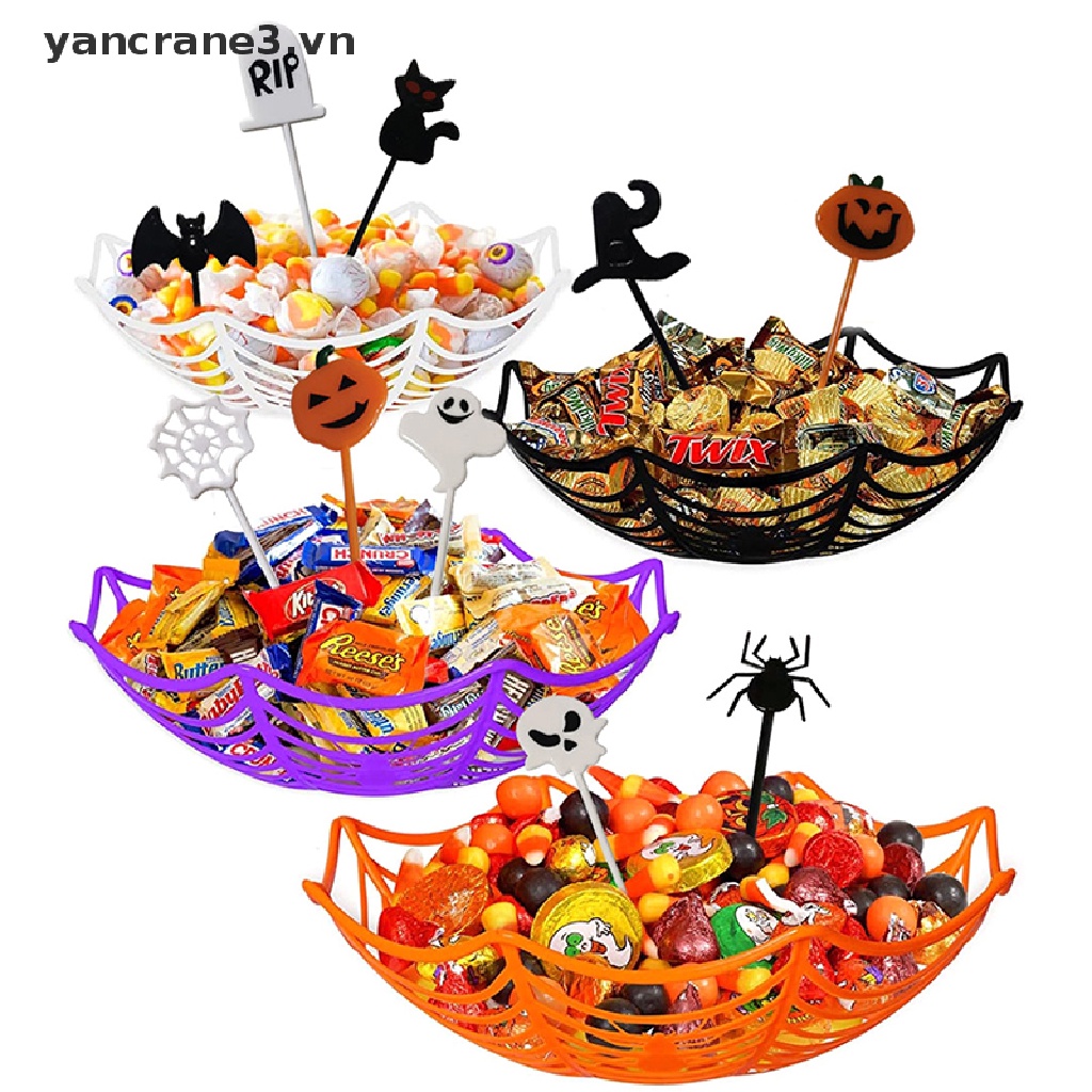 Set 10 Nĩa Ăn Trái Cây Họa Tiết Halloween Dễ Thương Cho Bé yancrane3.vn