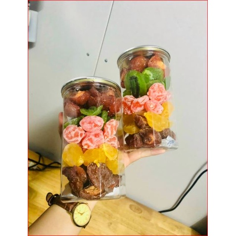 LON 500g XÍ MUỘI ĐÀO vàng,ô mai đào hồng,mứt,kiwi,ô mai đào nâu kusn_store
