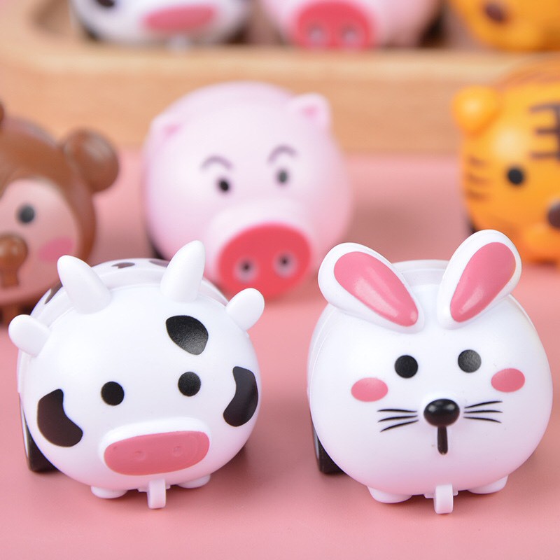 Sét 6 con vật chạy bánh đà siêu đáng yêu cho bé