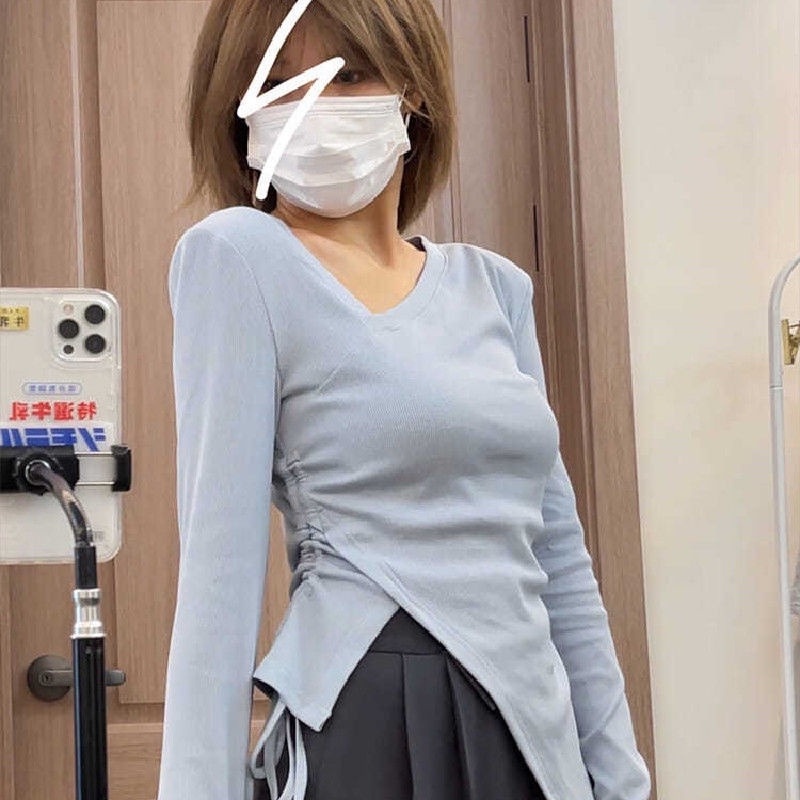 Áo thun tay dài thiết kế mới có Size lớn thời trang mùa thu dành cho nữ