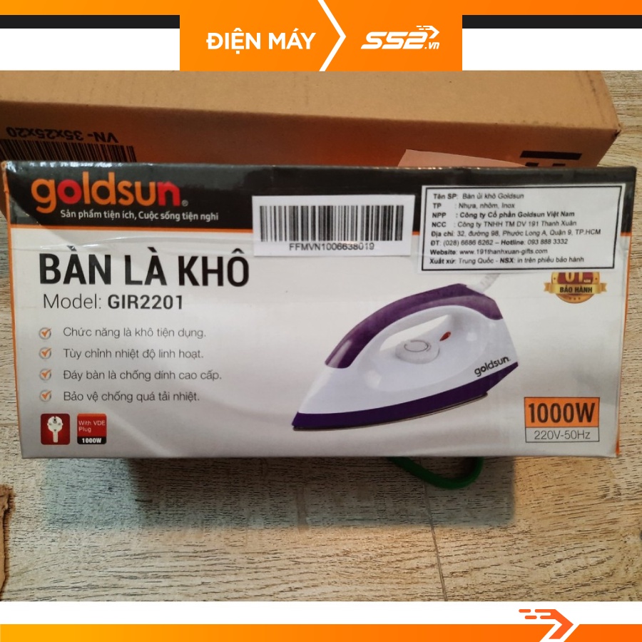 Bàn Ủi Khô Goldsun GIR2201/GIR2202 - Hàng Chính Hãng