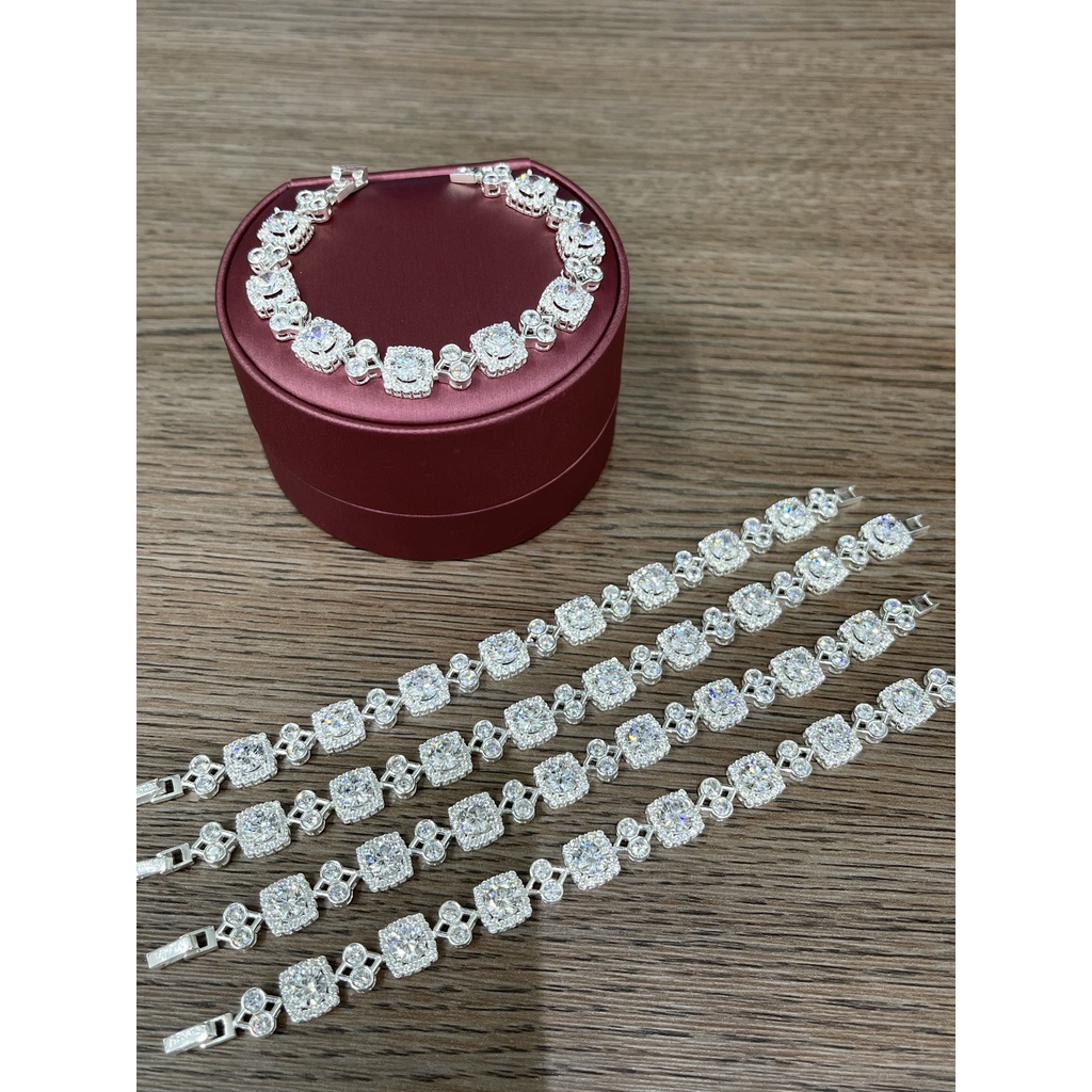 Vòng, lắc tay bạc nữ cao cấp đính đá sang trọng _041609