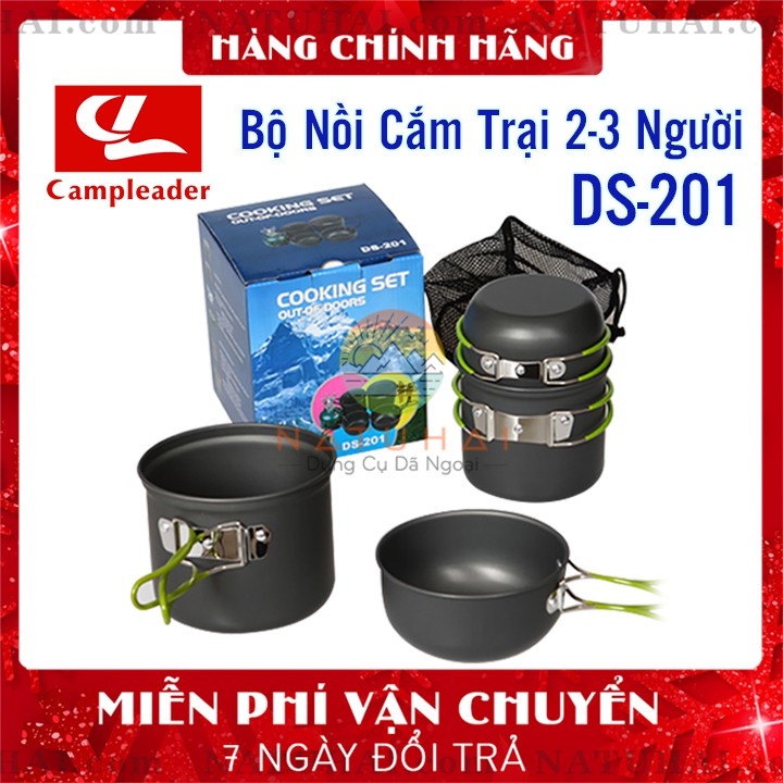 ❤FREE SHIP❤ Bộ Nồi Cắm Trại Campleader Cho 2-3 Người DS-201 Hợp Kim Nhôm Thích Hợp Đi Du Lịch Dã Ngoại - NATUHAI | BigBuy360 - bigbuy360.vn