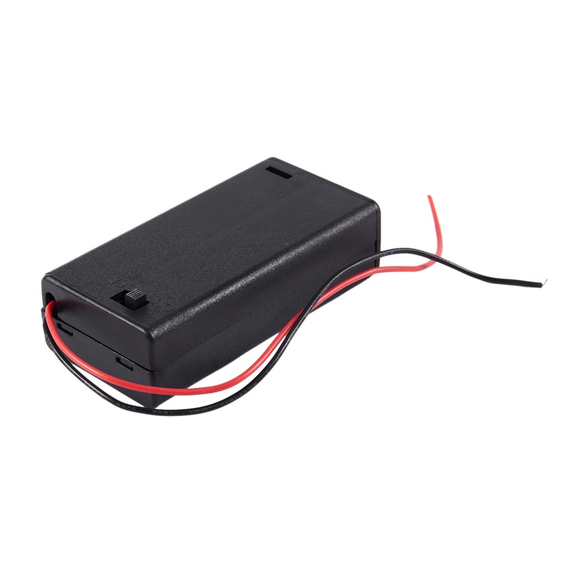 Hộp Đựng Pin 2 X AA 3V Có Công Tắc Bật/Tắt Kèm Vỏ Bọc