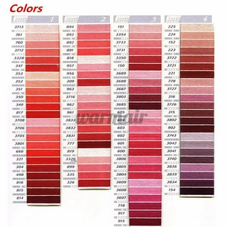 Stitch Colors Cross 447 Thread Pattern Embroidery Kits