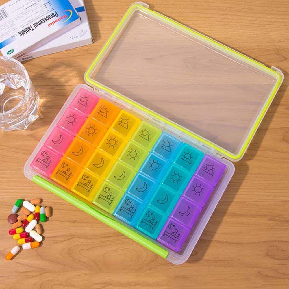 Hộp Đựng Thuốc 7 Ngày Chống Thấm Nước Tiện Dụng