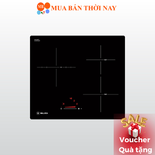 Bếp điện từ âm Malloca 2 từ 1 điện MIR 593 , bếp âm 2 từ 1 hồng ngoại, , điều khiển cảm ứng, chức năng hẹn giờ nấu