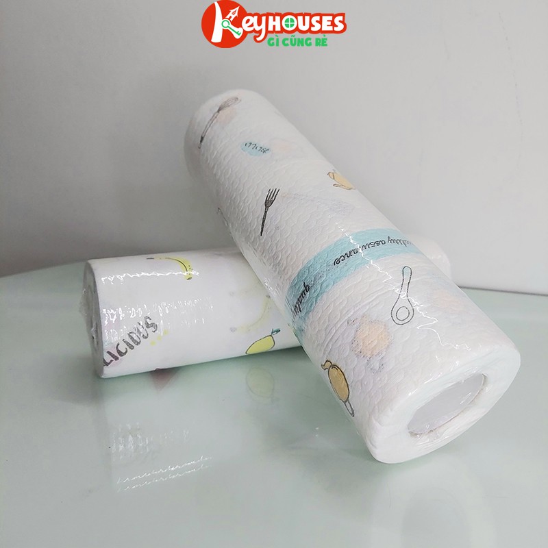 Cuộn Khăn Giấy Lau Đa Năng Nhà Bếp Màu Trăng - Tái Sử Dụng | BigBuy360 - bigbuy360.vn