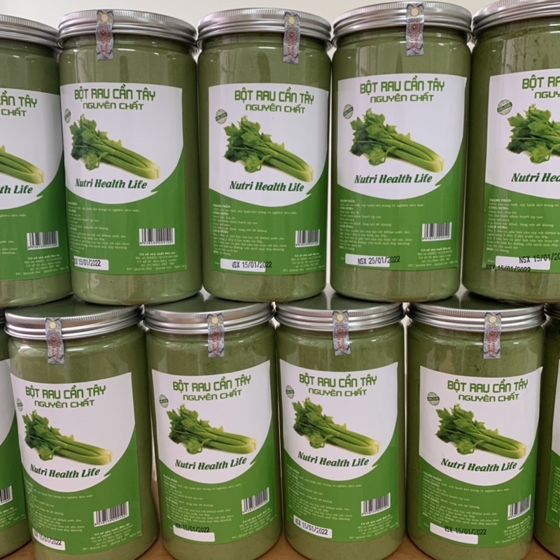 [Giá sỉ]Bột Cần Tây Sấy Lạnh Lọ 500gr - Hàng Loại 1