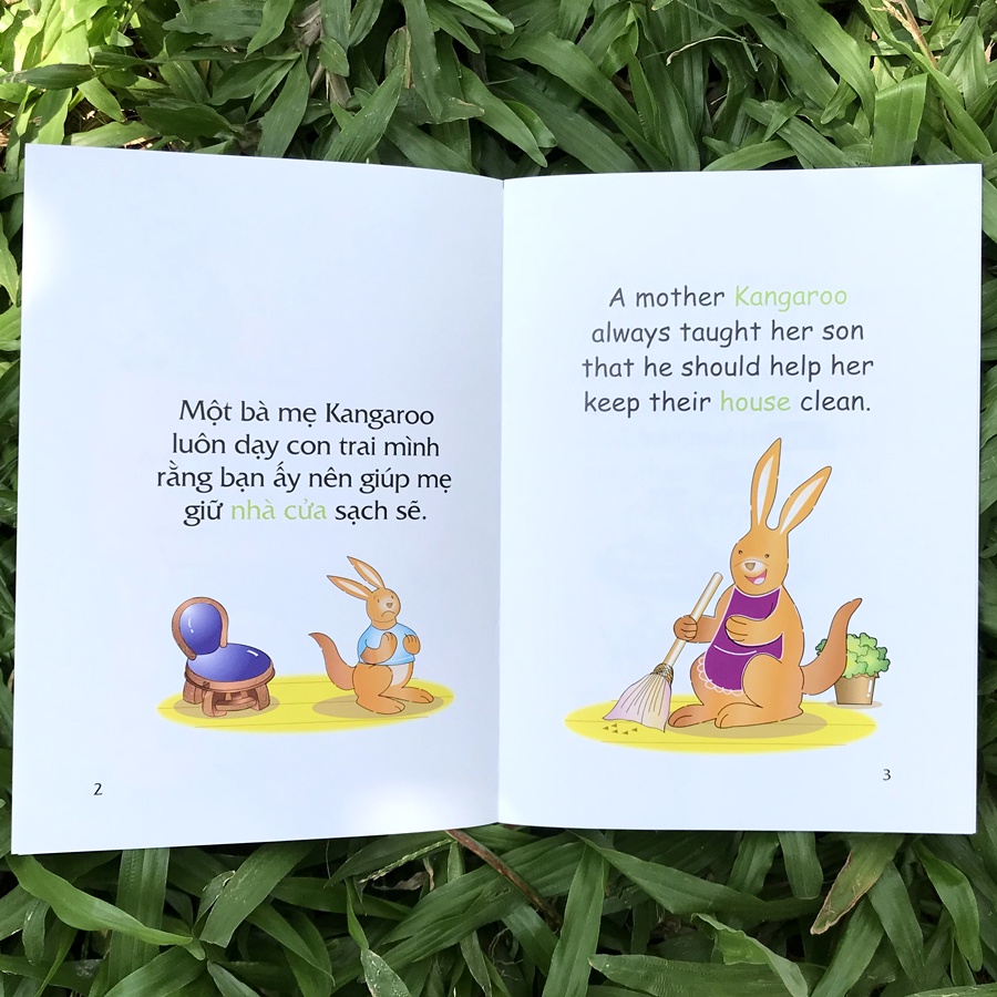 Sách - Truyện tranh song ngữ Việt-Anh cho bé - Dành cho trẻ em từ 3-8 tuổi (Lẻ tùy chọn)