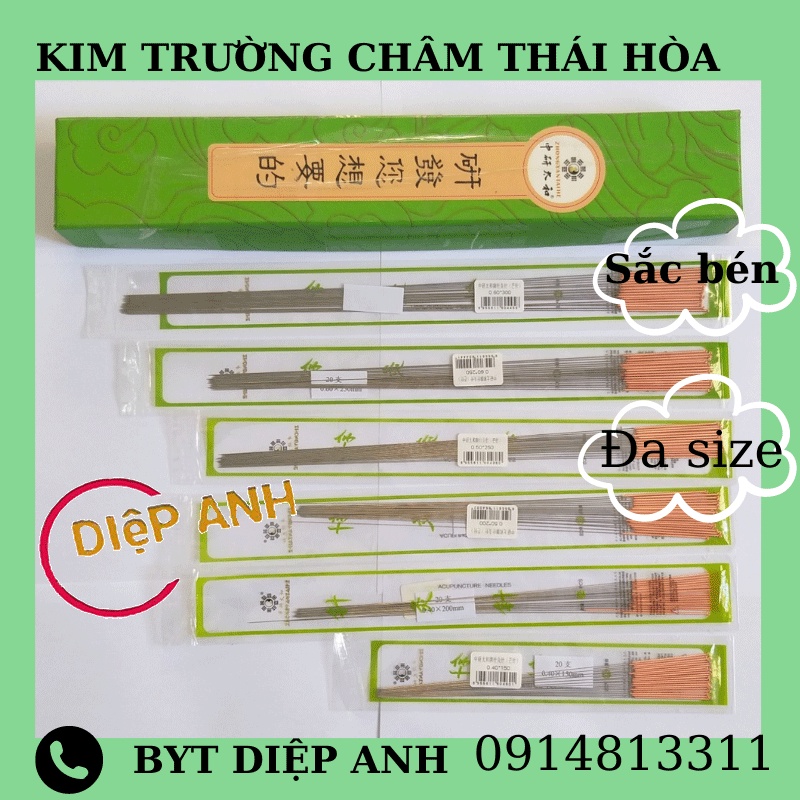 Kim mãng châm- kim trường châm Thái Hòa 15cm-20cm-25cm-30cm