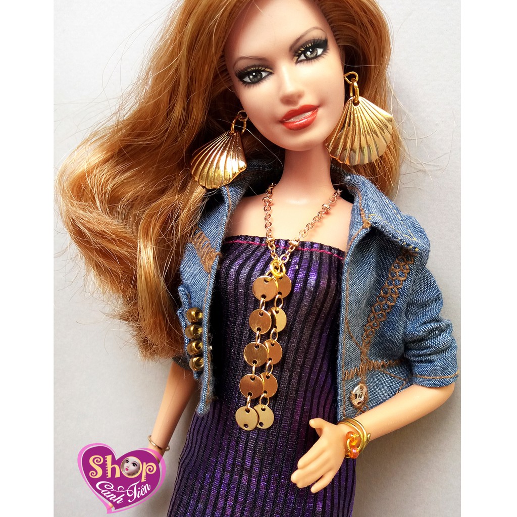Trang Sức Búp Bê Barbie - Vòng cổ, Hoa Tai Búp bê Vỏ sò Handmade cao cấp