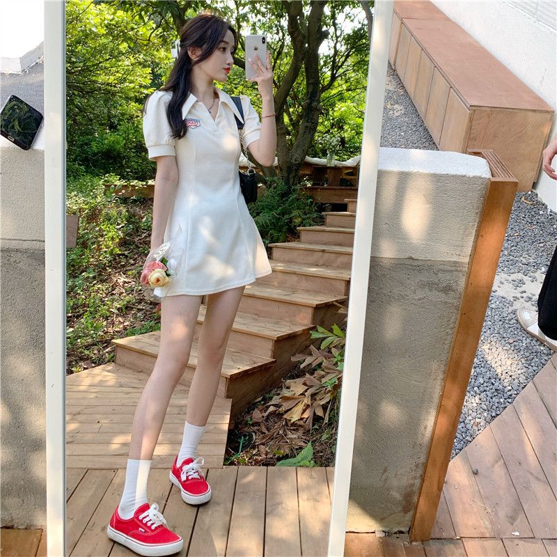 Đầm POLO Tay Ngắn Bigsize Thời Trang Hàn Quốc Mùa Hè Váy Nữ
