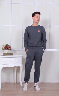 Bộ nỉ da cá nam thu đông