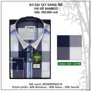 Áo Sơ Mi Dài Tay Bamboo SlimFit Vĩnh Tiến G198