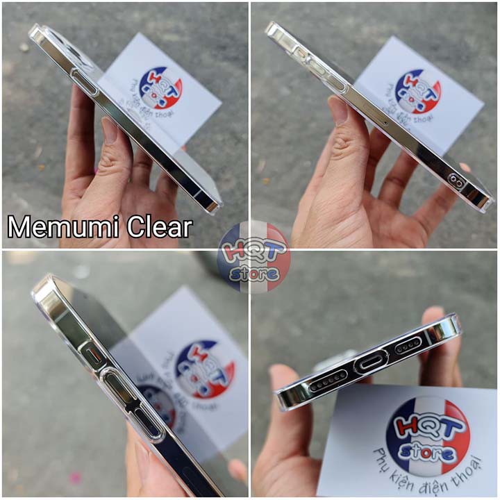 Ốp lưng trong suốt Memumi Clear cho IP 12 Pro Max / 12 Pro / 12