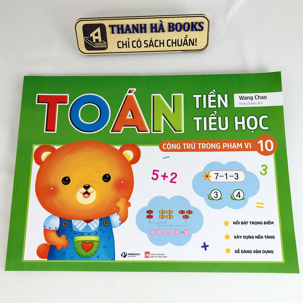 Sách - Toán Tiền Tiểu Học - Bộ 2 quyển, lẻ tùy chọn: Cộng Trừ Trong Phạm Vi 10 và Trong Phạm Vi 20