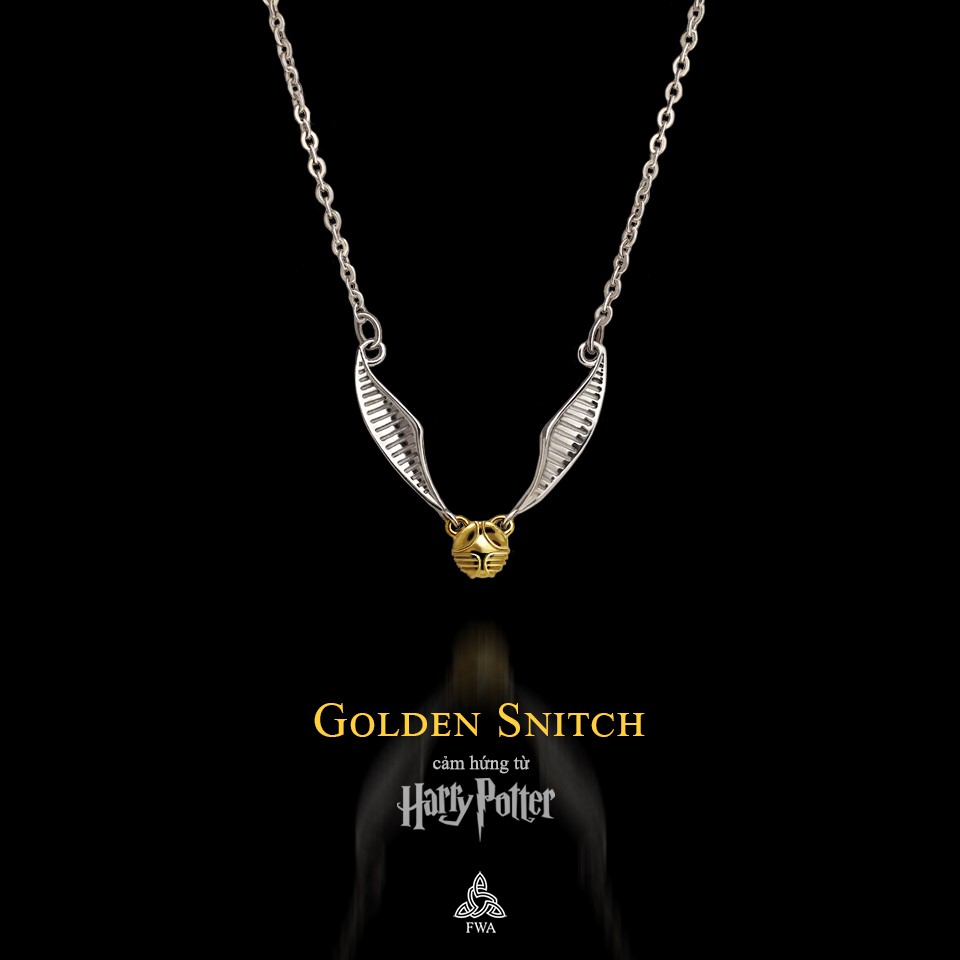 Mặt dây bạc nữ FWA Golden Snitch - Harry Potter