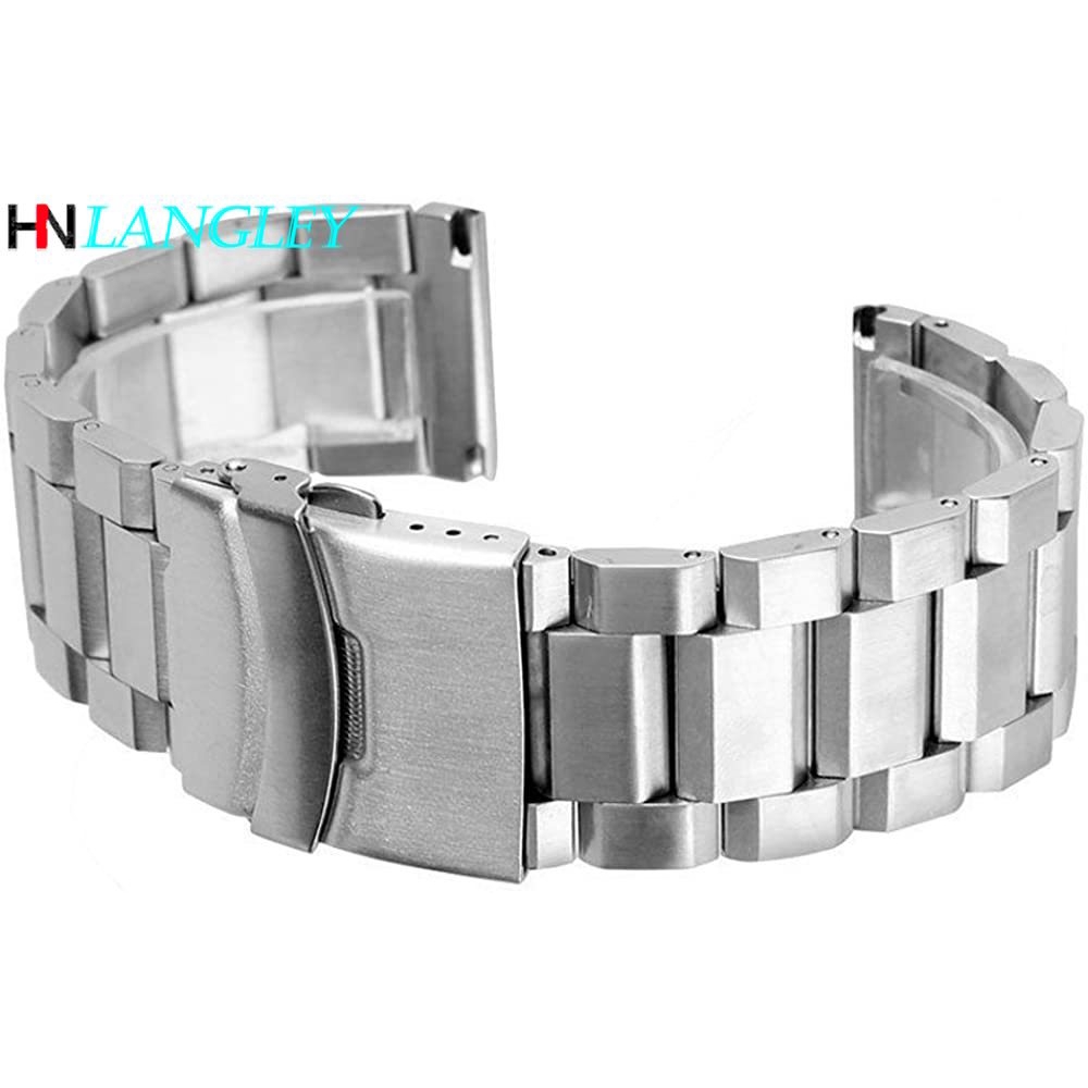 Dây đồng hồ bằng thép không gỉ 18mm / 20mm / 22mm / 24mm tiện dụng
