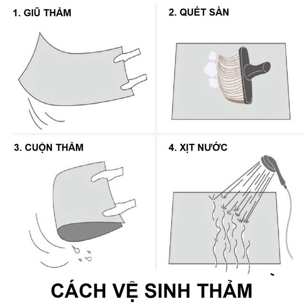 Thảm chùi chân mặt len, thảm lau chân chất liệu len cao cấp chống trơn trượt