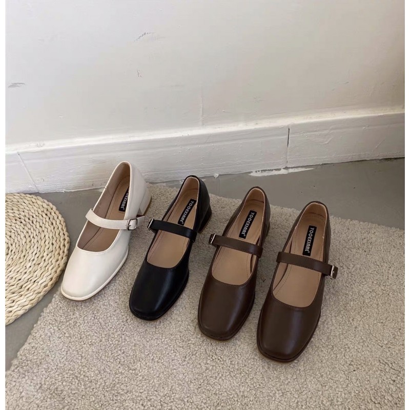 Giày Marry Jane mũi tròn hàn