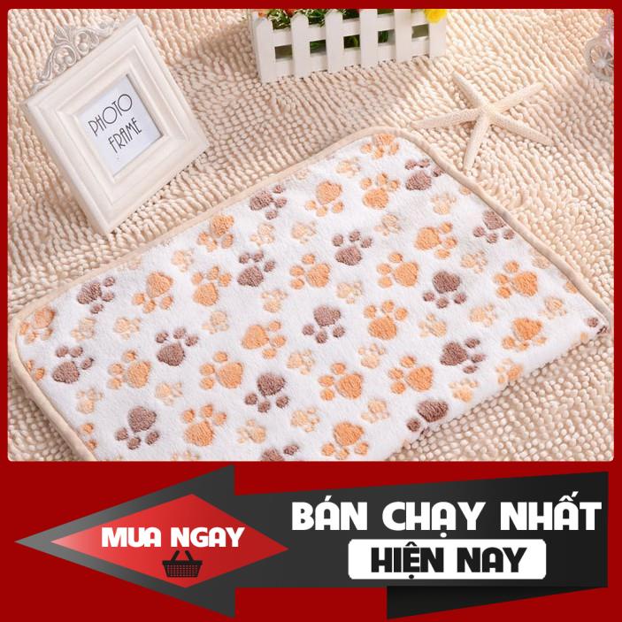 [Mã PET50K giảm Giảm 10% - Tối đa 50K đơn từ 250K] Chăn mền vải nhung siêu mềm mại cho chó mèo (kt 60*40cm) 0