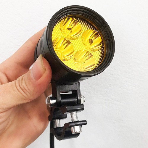 Đèn pha led L4 NGẮN siêu sáng, Đèn led tản nhiệt gắn cho xe ga xe số kèm phụ kiện