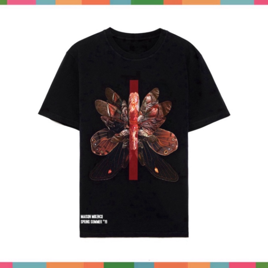 Áo thun MIKENCO illusion, kiểu dáng unisex, cotton dày dặn, cộc tay cổ tròn trend hè 2022