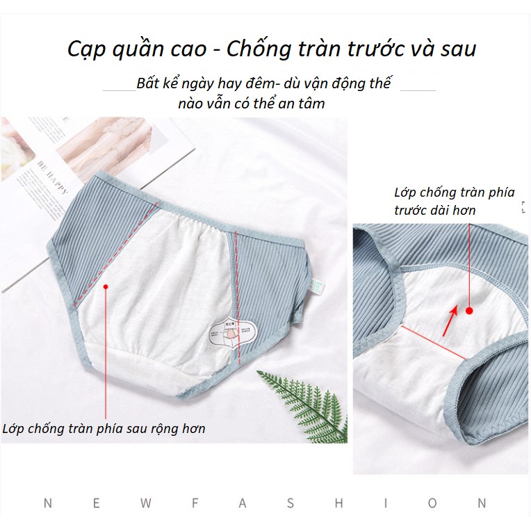 Quần Lót Chống Tràn Nguyệt San Cotton Tăm P152