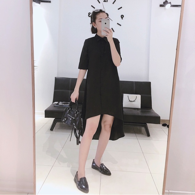 Váy sơmi đen