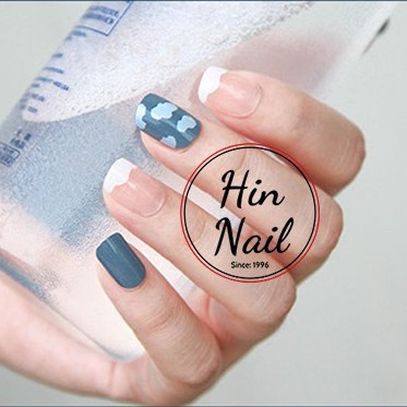 set móng tay giả 24 móng giả kèm keo dán móng cao cấp Hin Nail hoa văn in nail 3D nôi