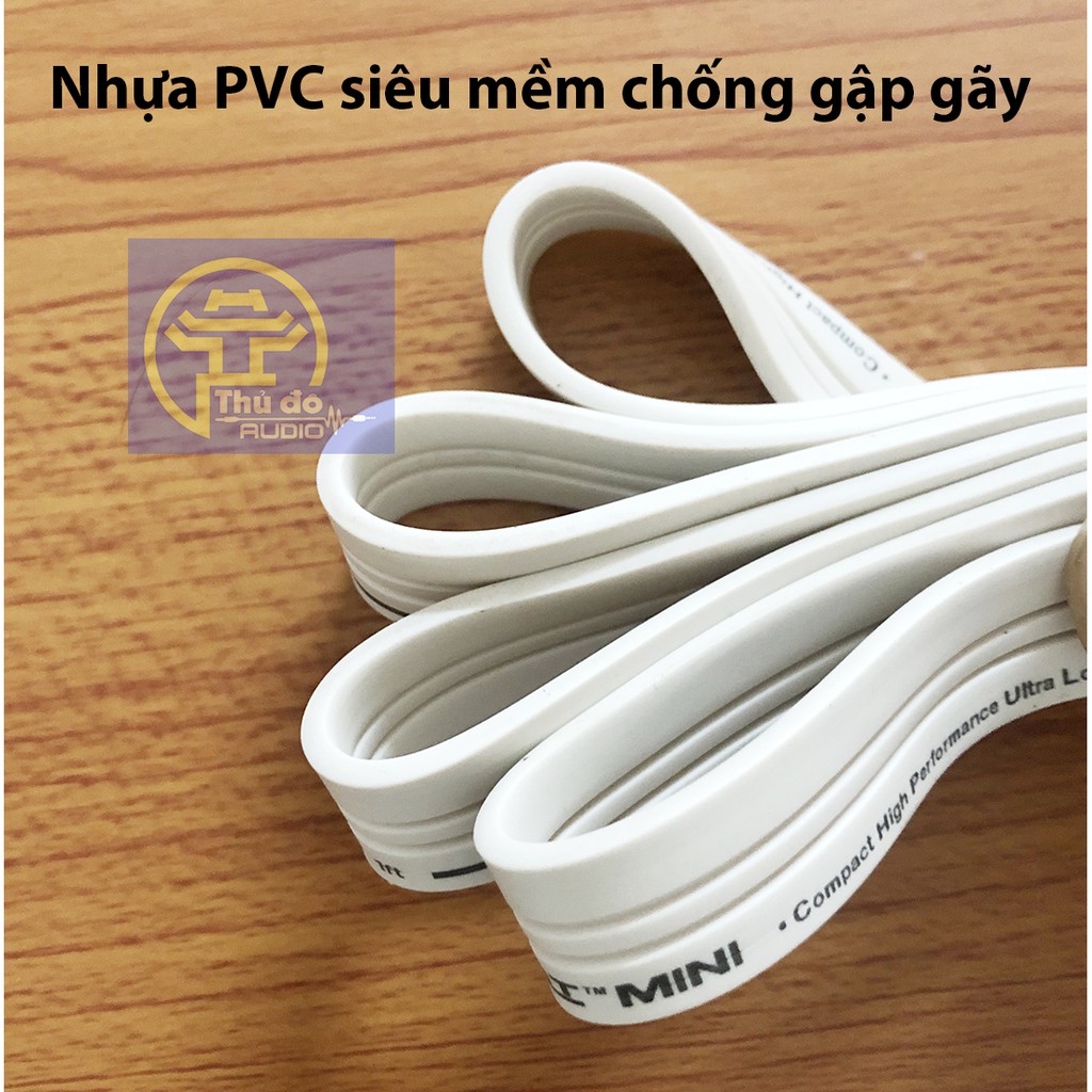 Dây loa Monster SUPERFLAT MINI 2 lõi 840 sợi_2 lõi * 3.52mm đồng nguyên chất