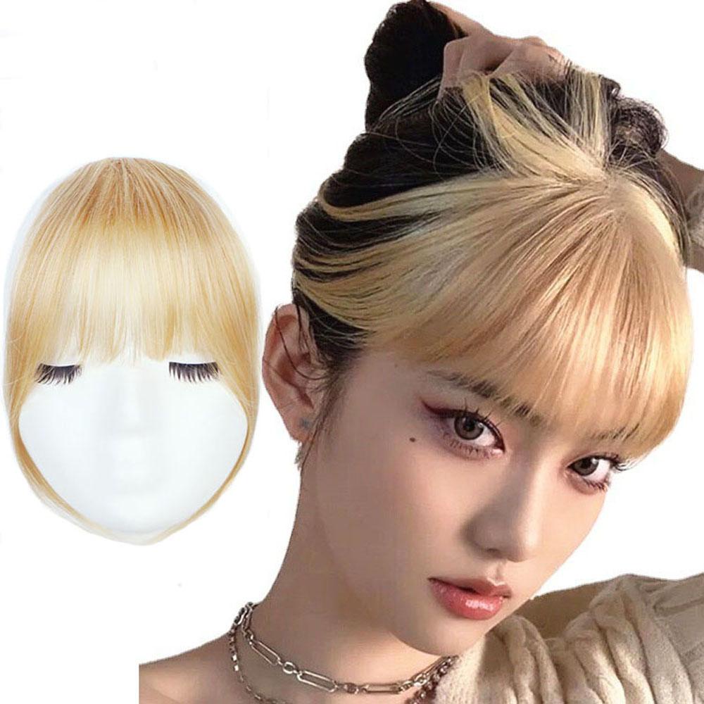 Kẹp tóc mái giả 3D tự nhiên tổng hợp với sợi nhiệt độ cao phong cách truyện tranh