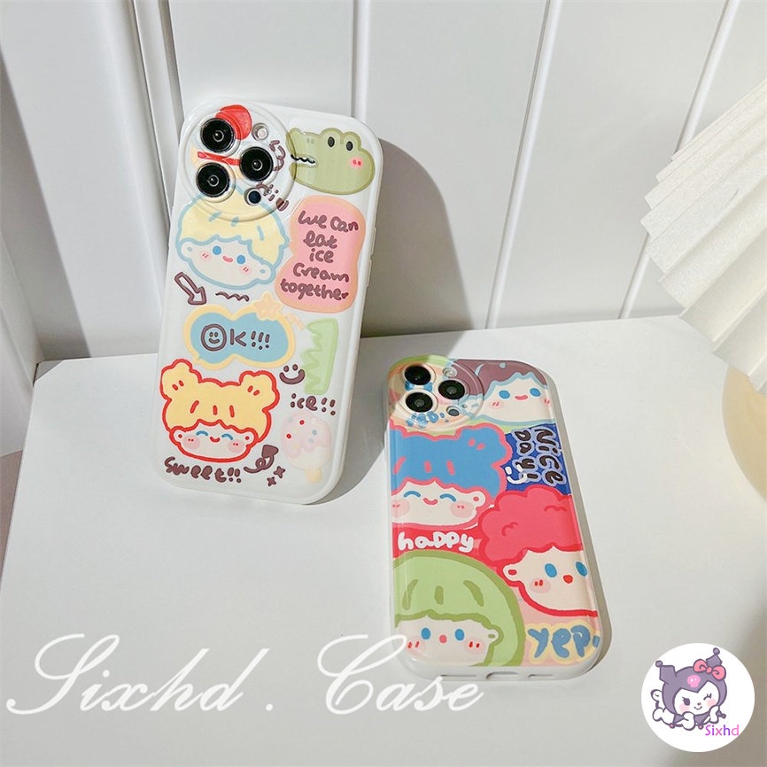 Compatible With Samsung A04s A03s A12 A13 A14 A22 A23 A33 A53 A04 A04e A32 A34 A50 A50s A30s A21s A31 A11 M11 A03s A02s A51 A52 A54 A71 A72 A73 M23 S22Ultra S20FE Plus sixhd Ốp Điện Thoại TPU Đệm Khí Chống Sốc In Hình Vẽ Nguệch Ngoạc Cho