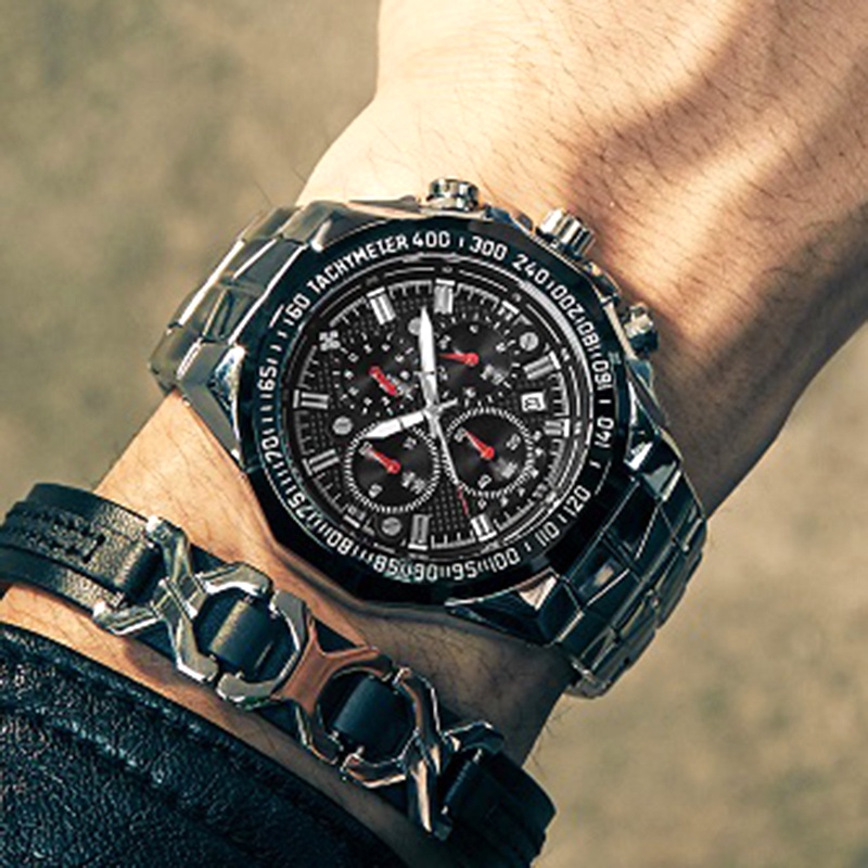 Đồng Hồ Thể Thao WWOOR Chống Thấm Nước Bằng Thép Sang Trọng Cho Nam Reloj Hombre-8868