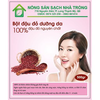 Bột Đậu Đỏ Dưỡng Da Thiên Nhiên thương hiệu Nông Sản Sạch Nhà Trồng
