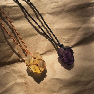 Vòng Macrame Amethyst / đá phong thủy