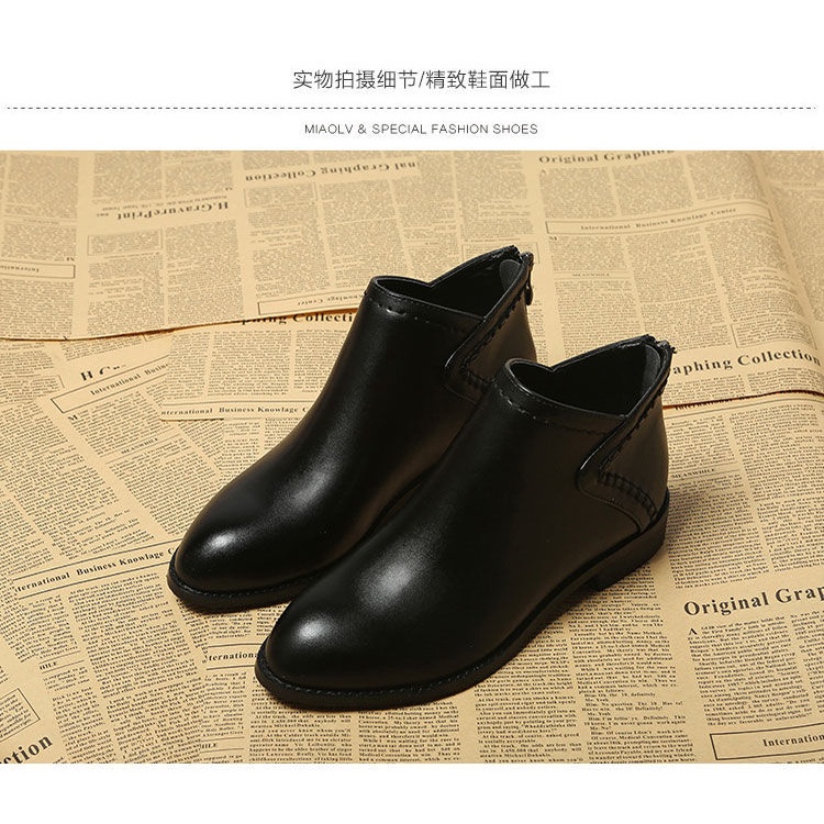 Giày bốt martin cổ thấp đế bằng phong cách mới thời trang dành cho nữ | BigBuy360 - bigbuy360.vn