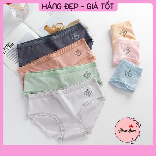 Quần Lót Nữ Cotton Cao Cấp Cạp Sọc 005 Xuất Nhật